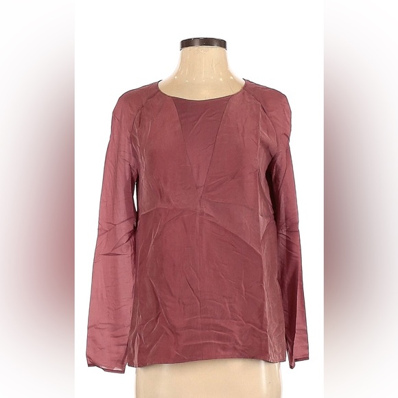 Kate Spade Saturday Mauve Saturday Silk Blouse - Picture 1 of 5